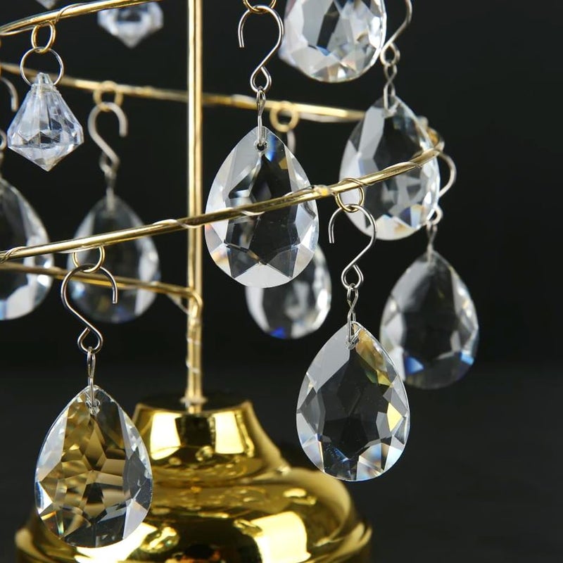 HYBEADS 10pcs 38mm Crystal Suncatcher, Hanging Clear Teardrops Crystals Chandelier Parts Prisms Pendants with Hook for Windows Lamp Christmas Tree Decorations Home Decor - Image 4